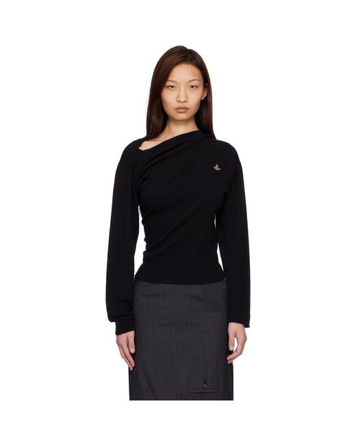 Vivienne Westwood Black Long Sleeve Hebo Top