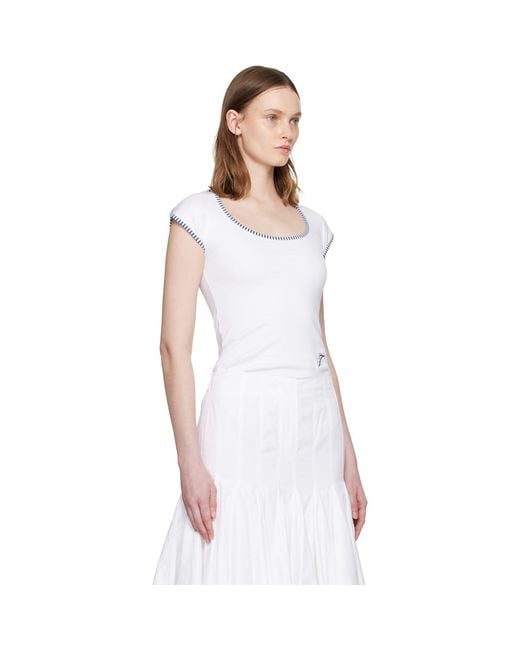 Jacquemus White 'The Espiral' T-Shirt