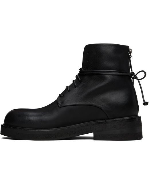 Marsèll Black Parrucca Combat Boots for men