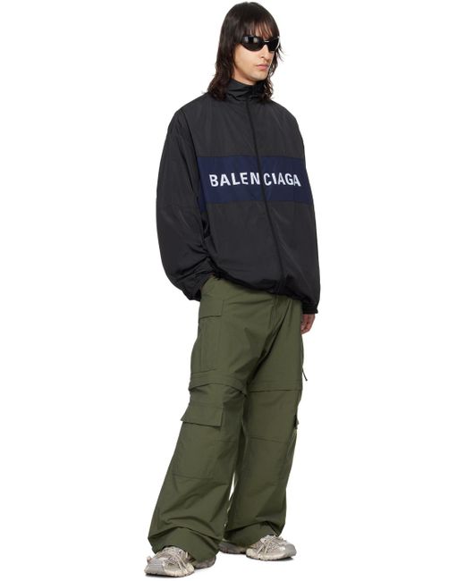 メンズ Balenciaga ジップアップジャケット Blue