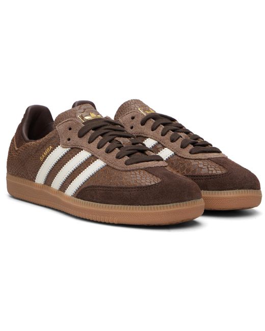 Adidas Originals Brown Samba Og Sneakers