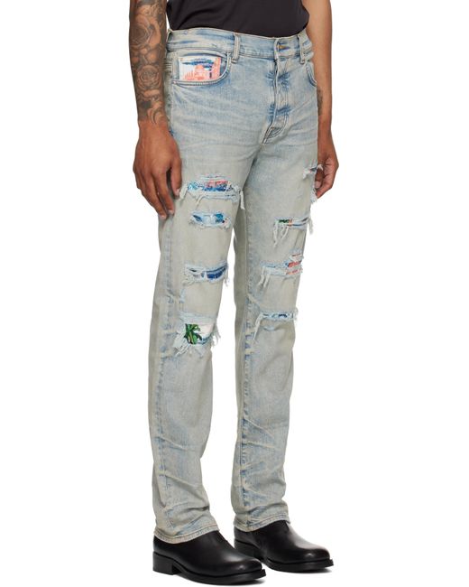 メンズ Amiri ブルー Thrasher スリムジーンズ Blue