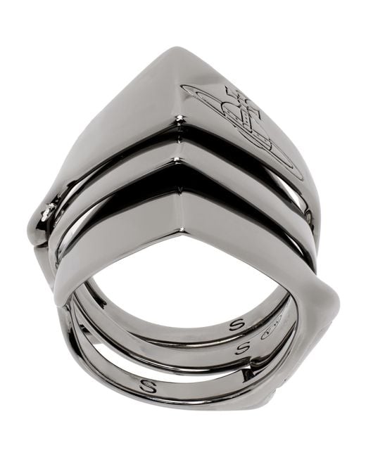 Vivienne Westwood Metallic Knuckleduster Ring for men