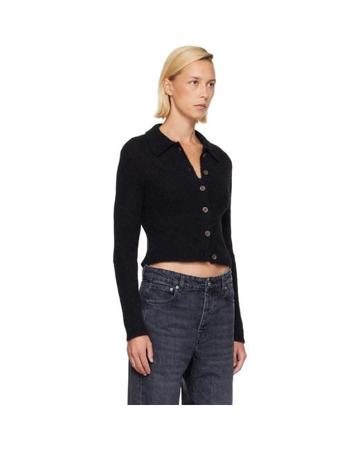 Our Legacy Black Mazzy Polo Cardigan