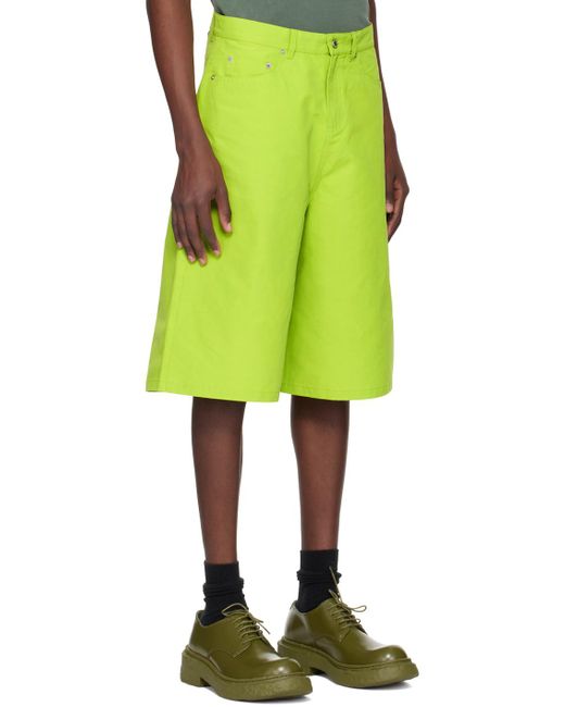Camper Yellow Tech Shorts for men