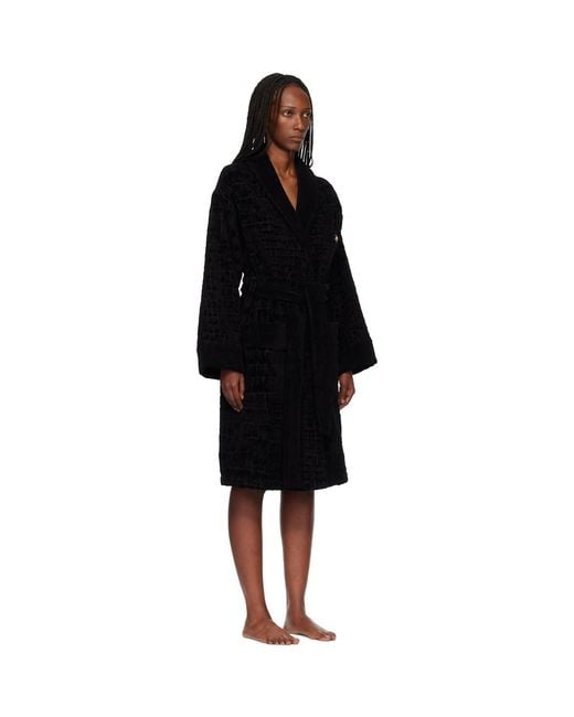 Versace Black Icon Bathrobe