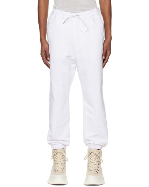 Juun.J White Carryover Lounge Pants for men