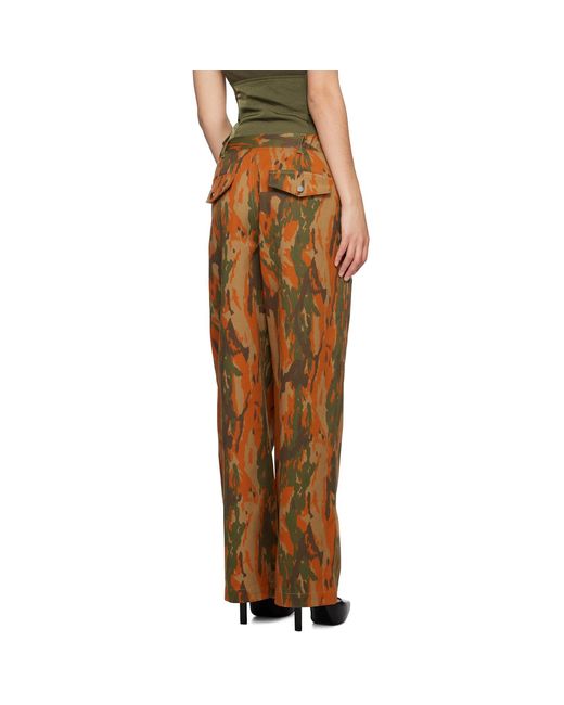 Dion Lee Multicolor Brown Slouchy Pocket Trousers