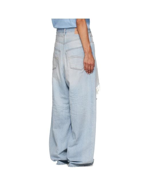 Balenciaga Blue Baggy Jeans