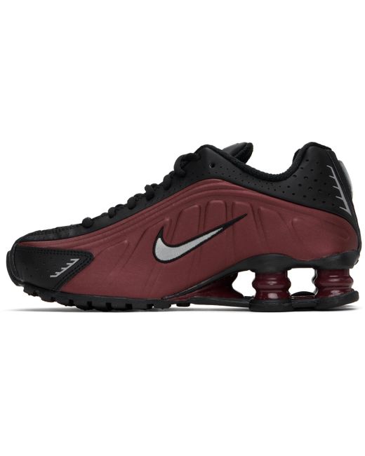 maroon nike shox