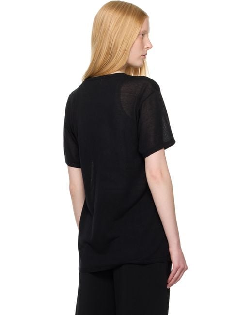 Totême  Black Knit T-Shirt