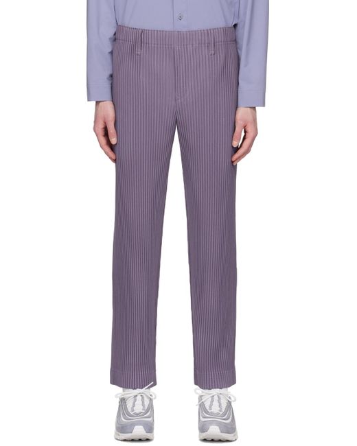 Homme Plissé Issey Miyake Homme Plissé Issey Miyake Purple Tailored Pleats 1 Trousers for men