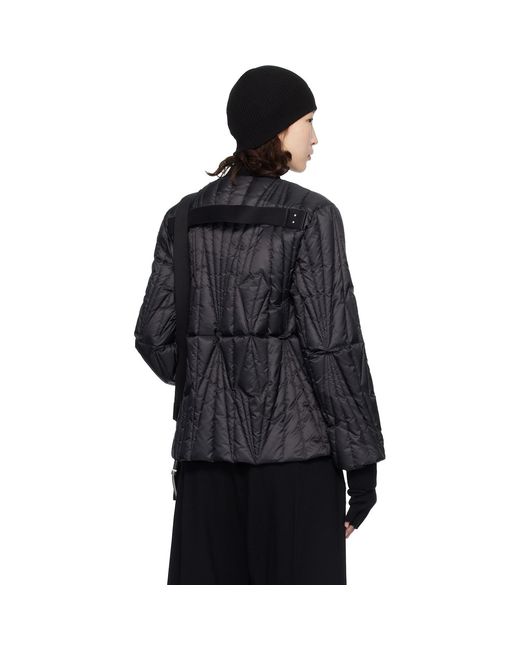 Rick Owens Black Moncler + Geocamo Flight Down Jacket