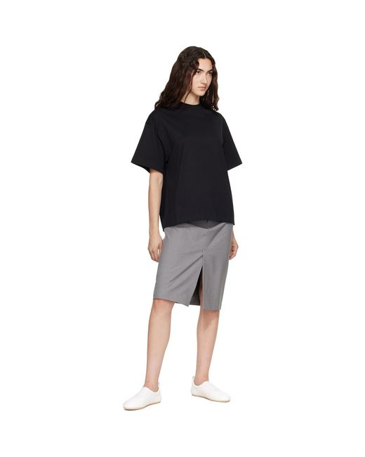 Jil Sander Black Cotton Crew-Neck T-Shirt