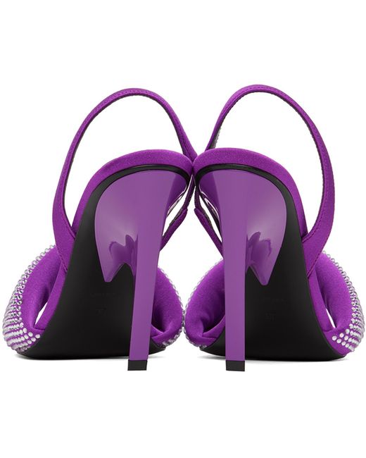 The Attico Purple Rem Heeled Sandals