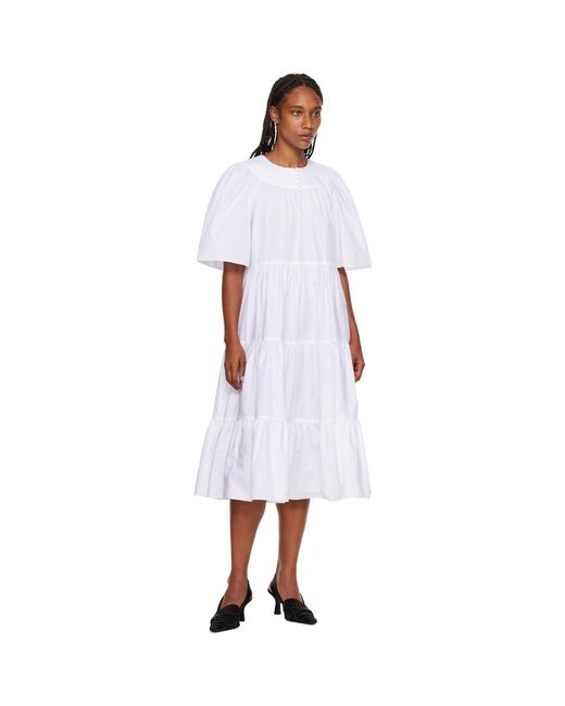 Rosetta Getty Black Ruffle Maxi Dress