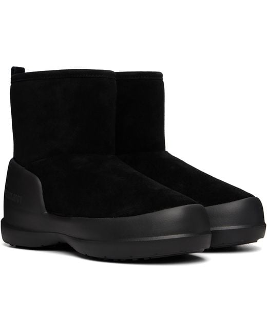 Moon Boot Black Mezzaluna Mid Boots for men