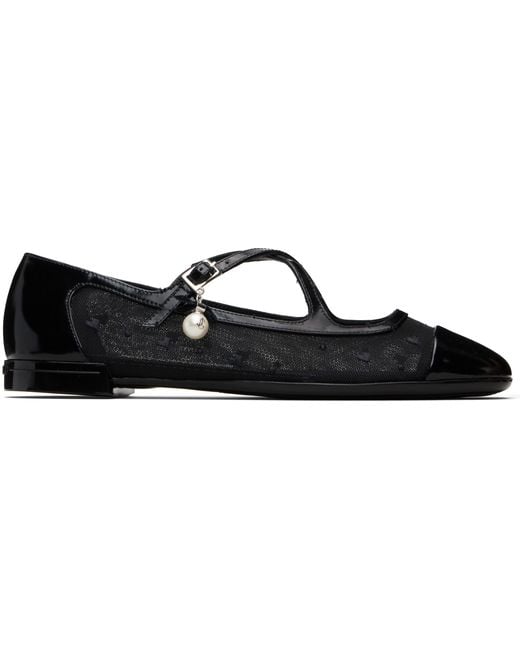 Jimmy Choo Black Eleri Ballerina Flats