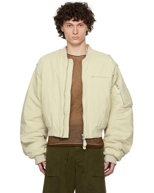 Entire studios Natural A-4 Bomber Jacket for men