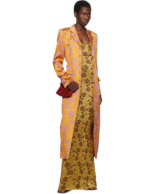 Dries Van Noten レッド スモール Embellished Mattelasse エンベロープバッグ Red