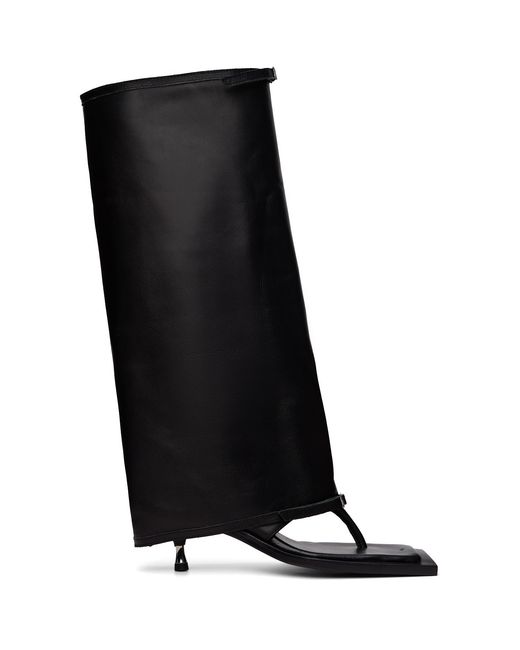 FIDAN NOVRUZOVA Black Kaia Stiletto Heel Sandal Tall Boots