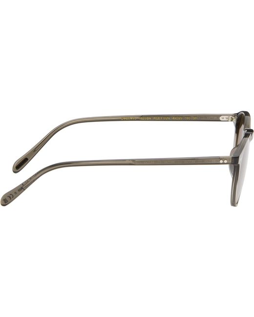 Oliver Peoples Black Riley Sunglasses for men
