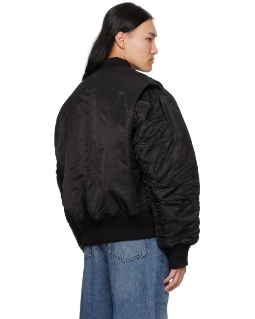 Blouson Aviateur Surdimensionné Rembourré Noir Han Kjobenhavn pour homme en coloris Black