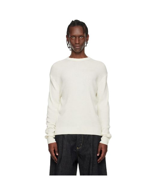 Studio Nicholson Black Off- Portland Knit Sweater for men