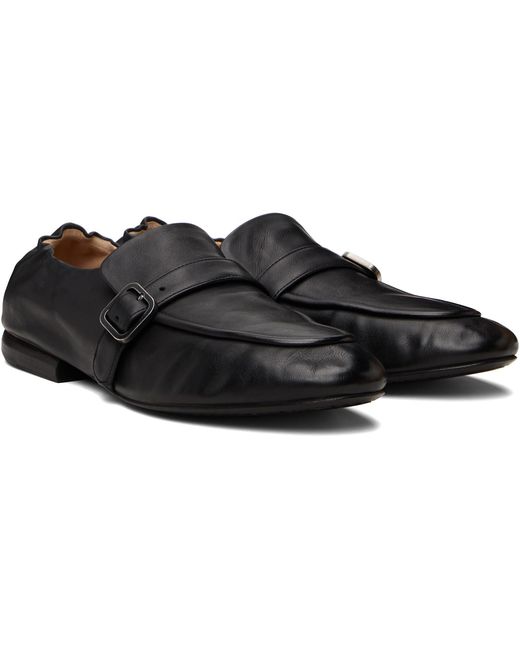 Marsèll Black Mandolo Leather Loafers for men