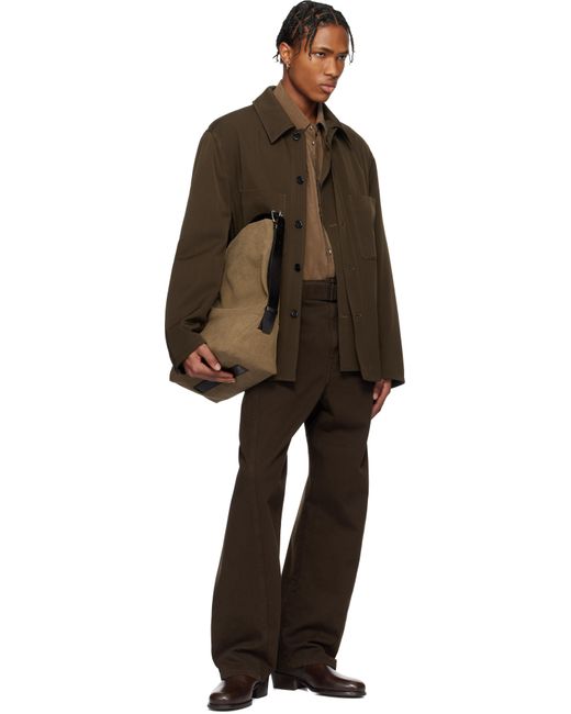 Lemaire Brown Vegetable-Tanned Chelsea Boots for men