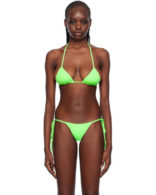 Micro haut de bikini coastal vert Frankie's Bikinis en coloris Multicolor