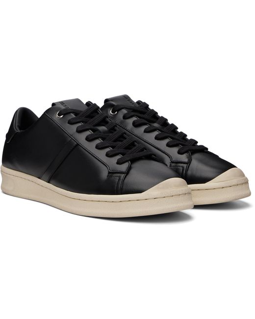 Jil Sander Black Leather Sneakers for men