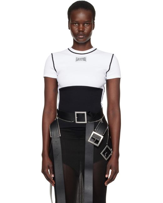 Jean Paul Gaultier Black 'The Color-Block' T-Shirt