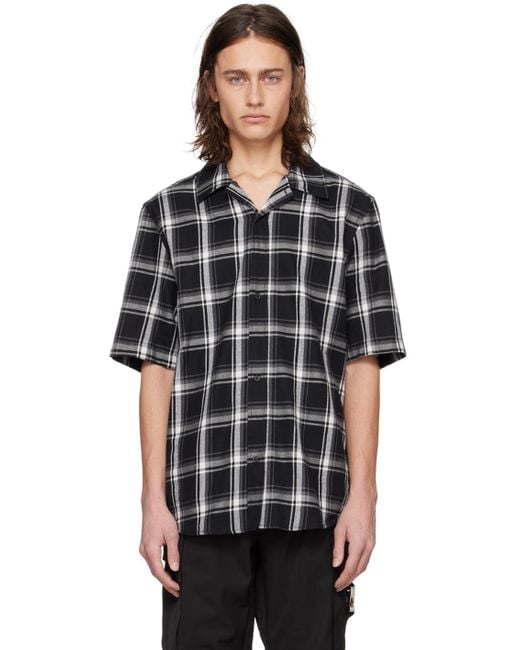 1017 ALYX 9SM Black Plaid Shirt for men