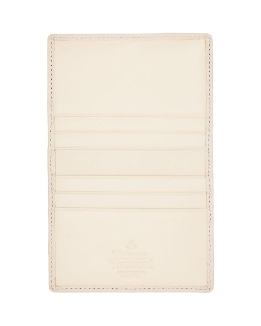 Vivienne Westwood Black Off- Bifold Card Holder for men