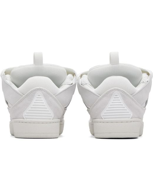 Lanvin White Curb Sneakers