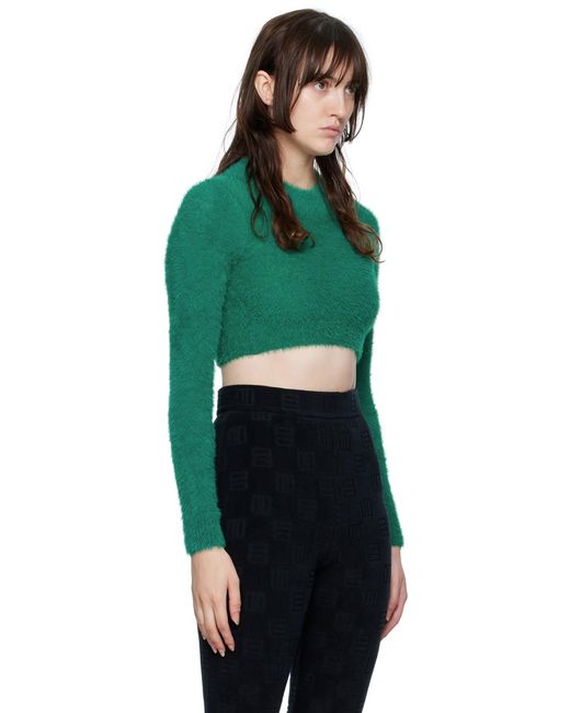 Col roulé vert à poils longs Ambush en coloris Green