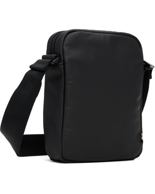 Boss Black Coated Canvas Bag for men