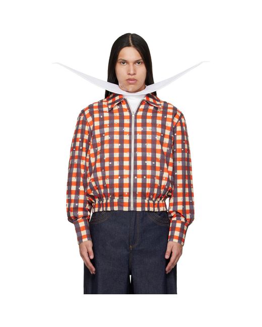 Blouson Réversible Multicolore À Œillets Egonlab pour homme en coloris Red