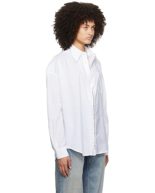 Y. Project White Hook-eye Shirt