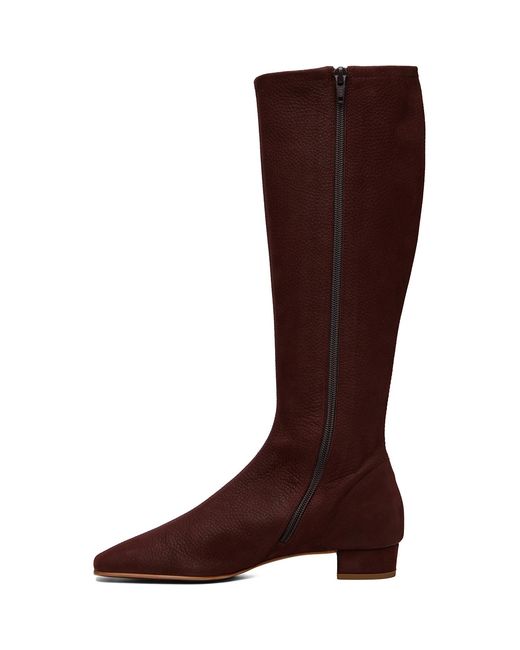 By Far Brown Edie Nubuck Knee-High Boots