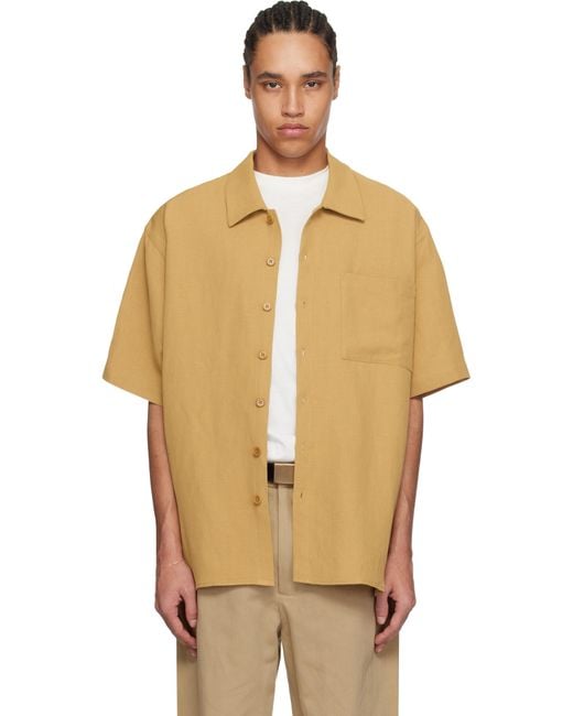 colbo Natural Tan Easy Shirt for men
