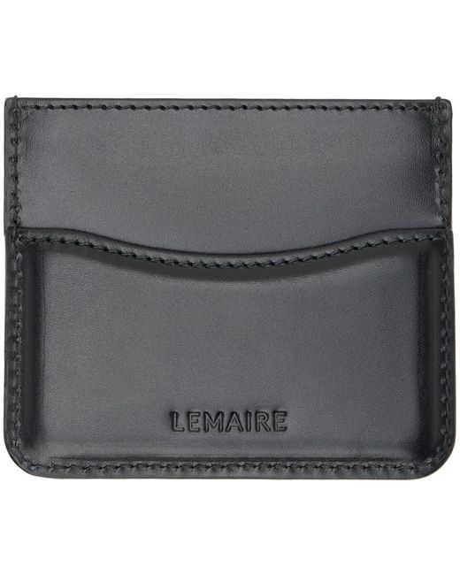 Lemaire Gray Black Ransel Card Holder for men