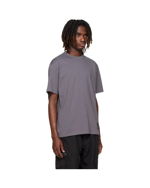 Y-3 Purple Mercedes-Amg F1 Edition Logo Stack T-Shirt for men