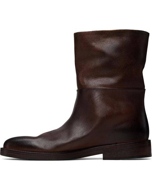 Marsèll Brown Tubetto Boots for men