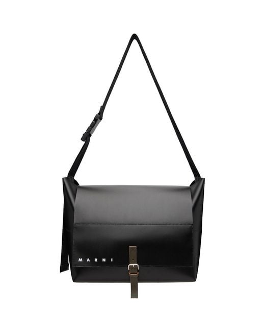 Marni Black Messenger Bag for men