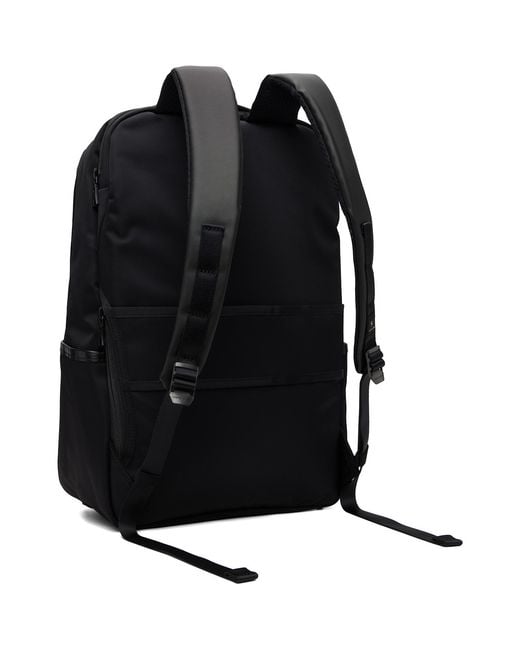 Master Piece Black Progress Coating Daypack Backpack for men
