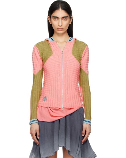 Kiko Kostadinov Multicolor Quimby Fitted Knit Hoodie