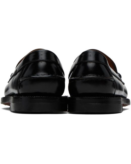 Sebago Black Dan Triple Fringe Loafers