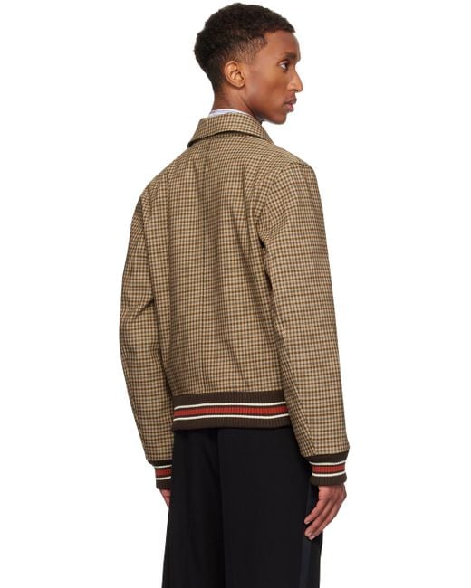 Wales Bonner Multicolor Homecoming Varsity Bomber Jacket for men